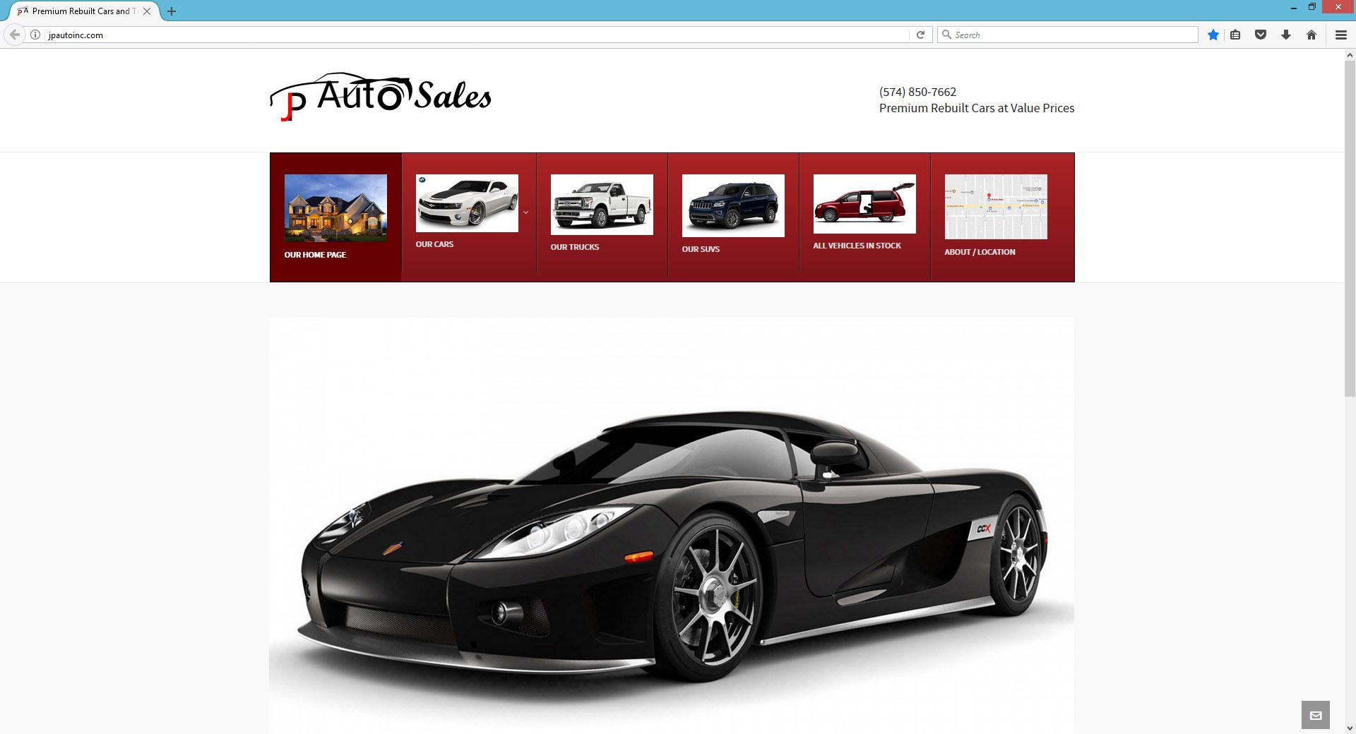 Car Dealership Website Design in Indiana